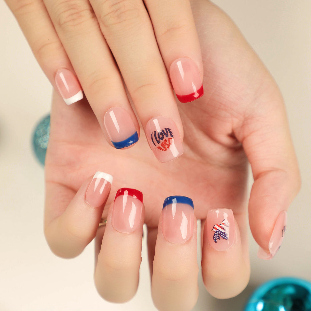 Artistic Nail Art with Patriotic Designs Bowlift