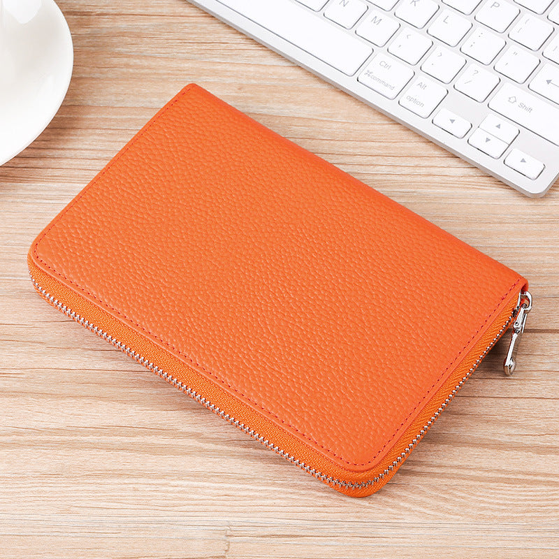 Premium Zippered Leather Organizer