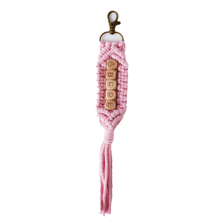 Personalized Macrame Keychain Holder Bowlift