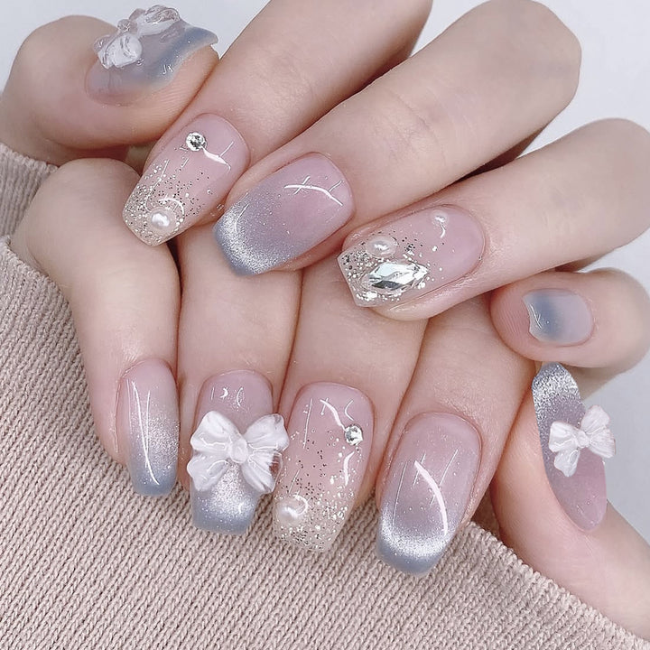 Luxurious 3D Floral Nail Art Extensions Bowlift