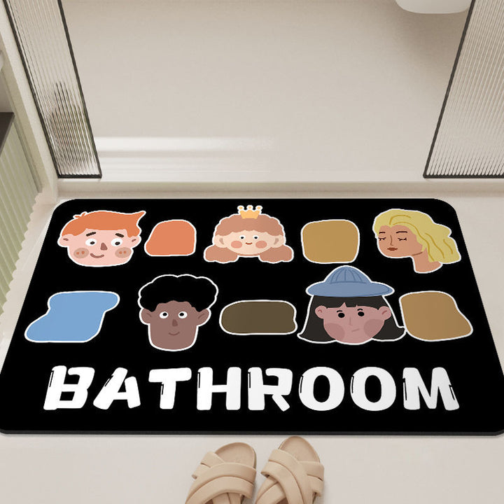 Cartoon-Inspired Bathroom Mat Bowlift