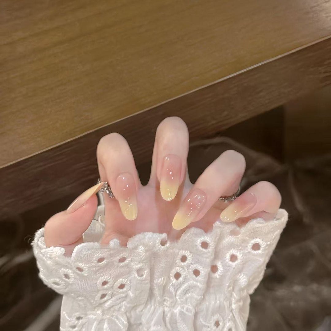 Ombre Acrylic Press-On Nail Set Bowlift