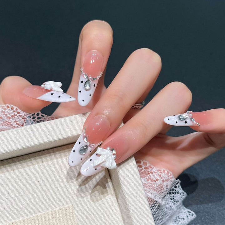 Elegant Press-On Nail Art Bowlift