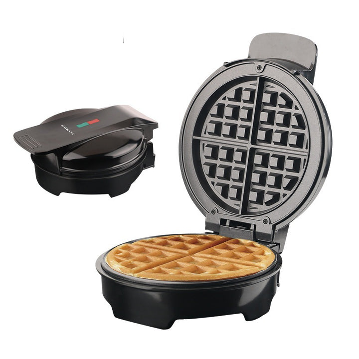 Dual-Sided Waffle Maker with Non-Stick Plates Bowlift