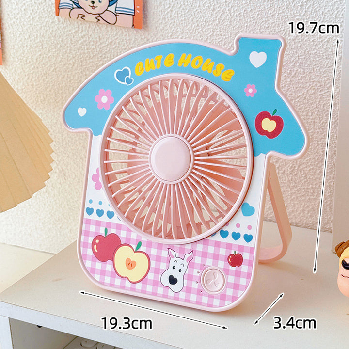 Ladies portable table fan with cute design Bowlift