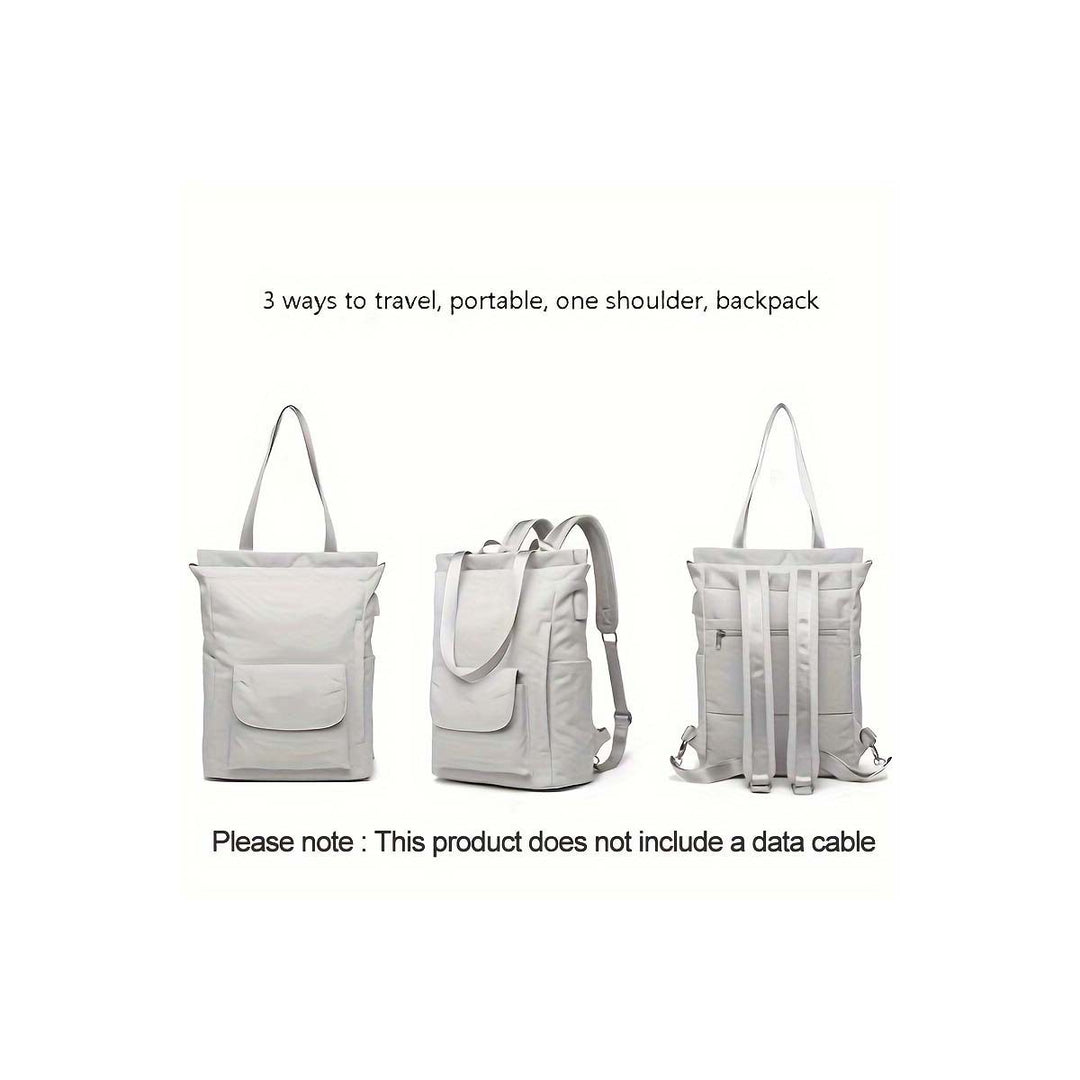 Unisex Multifunctional Backpack with Padded Laptop Compartment and Side Access Bowlift