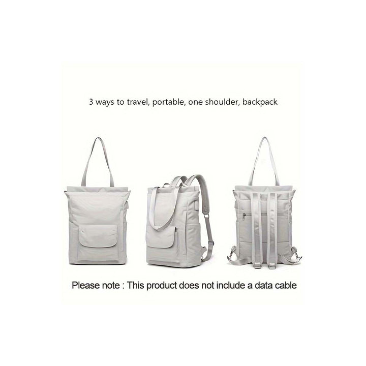 Unisex Multifunctional Backpack with Padded Laptop Compartment and Side Access Bowlift