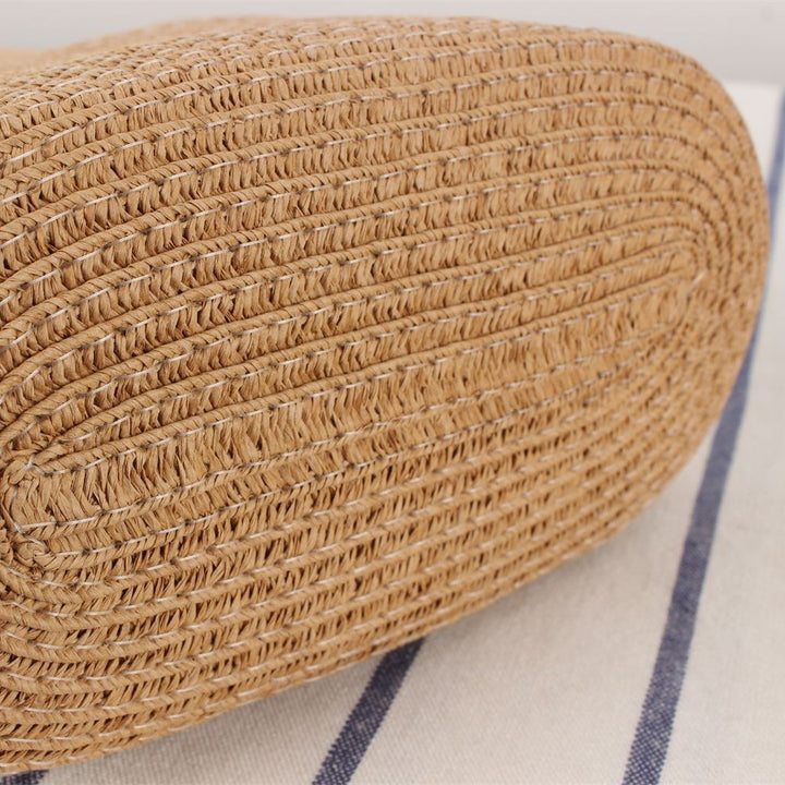 Shoulder bag made of handwoven natural material with elegant handle Bowlift