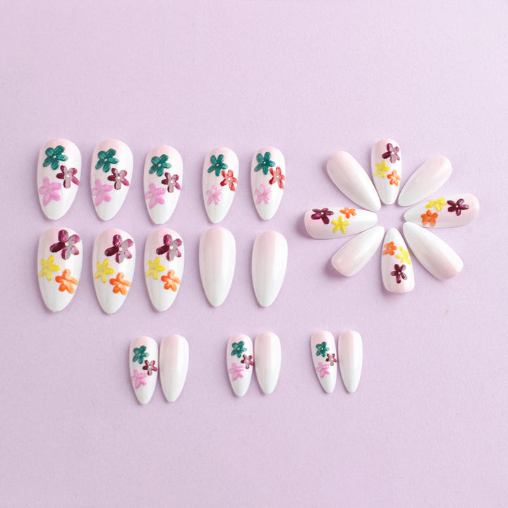 Floral Embellished Nail Art Set Bowlift