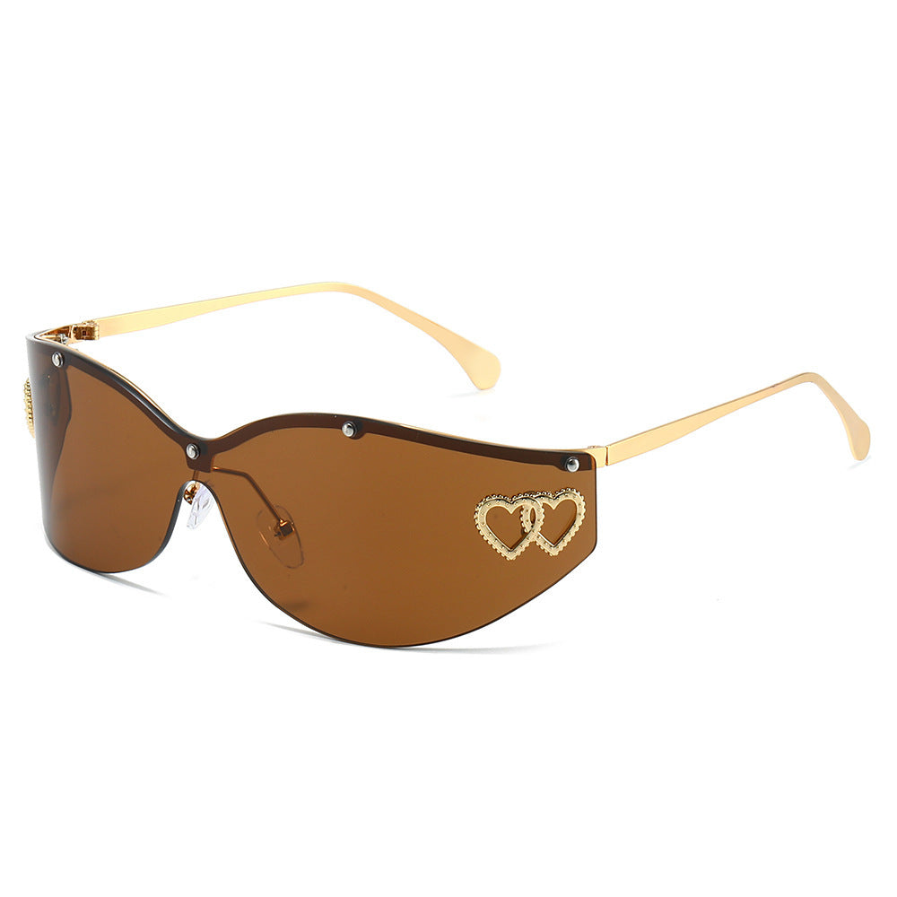 Fashion-Forward Avant-Garde Shield Sunglasses Bowlift