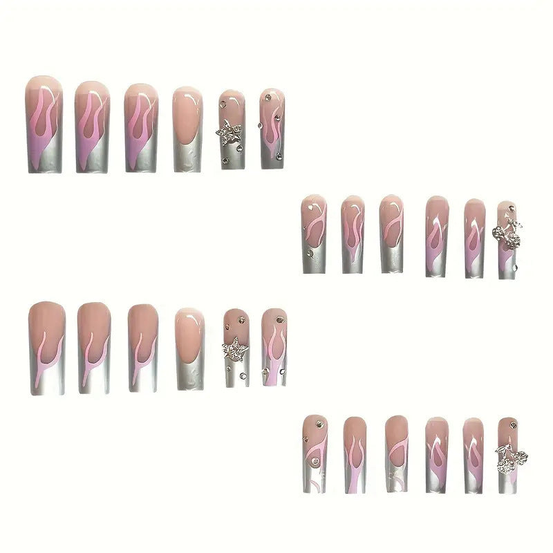 Artistic Acrylic Nail Design Bowlift