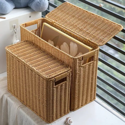 Unisex decorative rattan storage box Bowlift