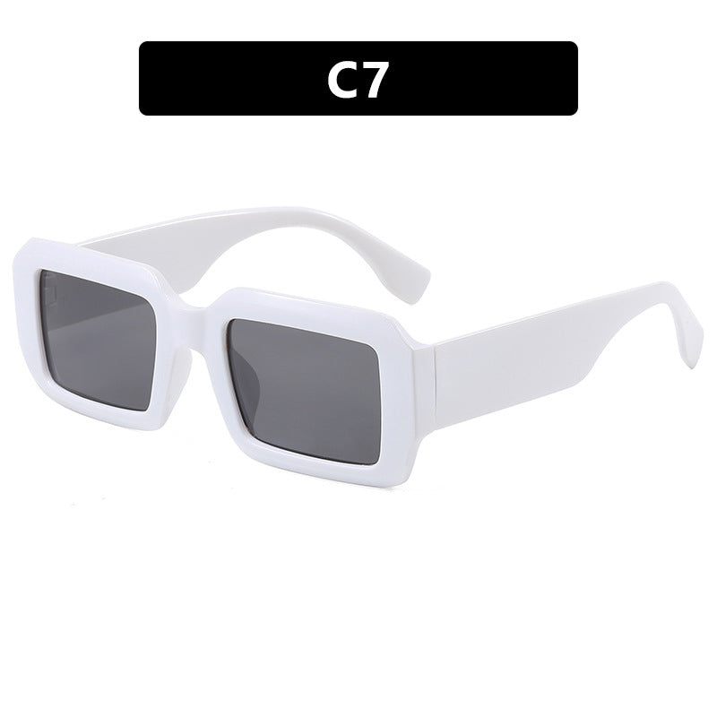 Ladies oversized square sunglasses with modern plastic frame Bowlift