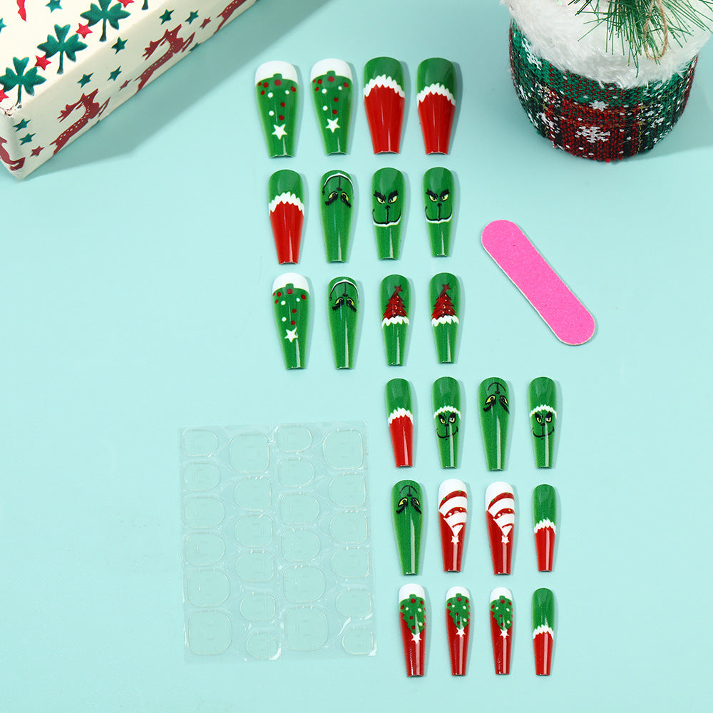 Festive artificial nails with Christmas motifs Bowlift