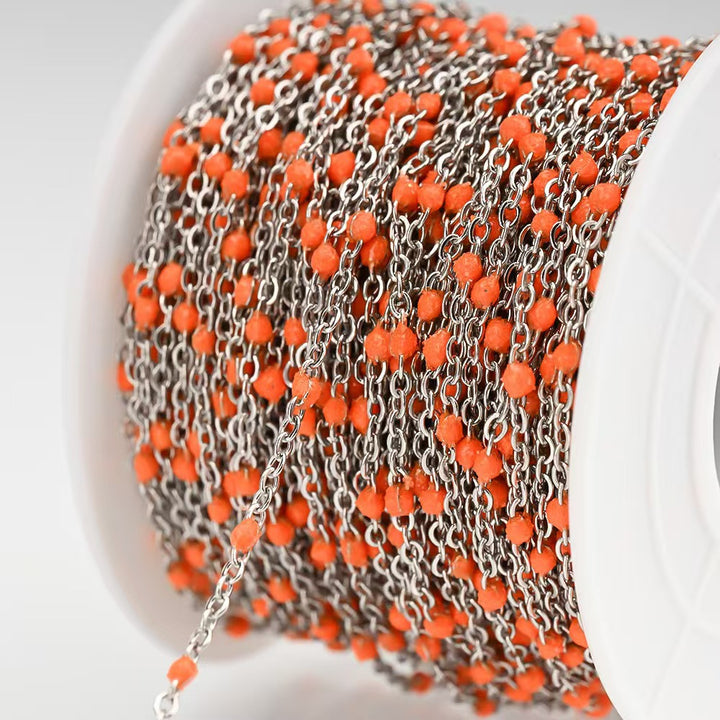 Delicate Beaded Chain Necklace Bowlift