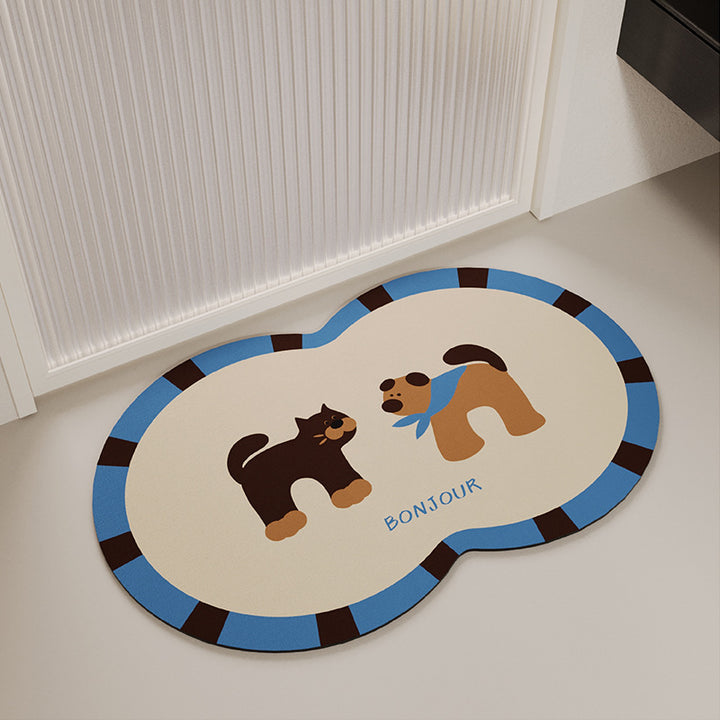 Pet-Themed Soft Bath Mat