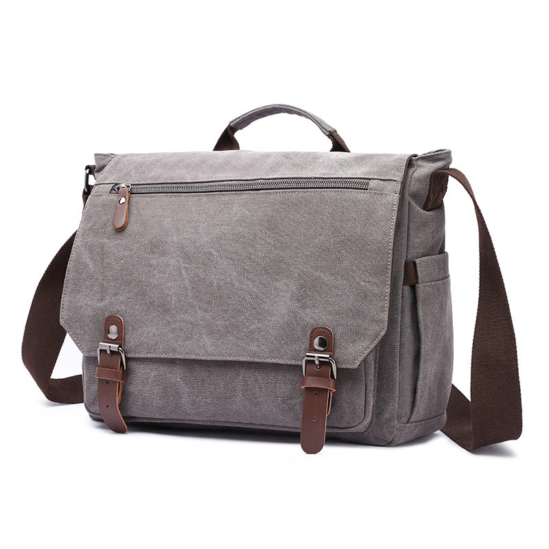 Trendy Canvas Shoulder Bag Bowlift