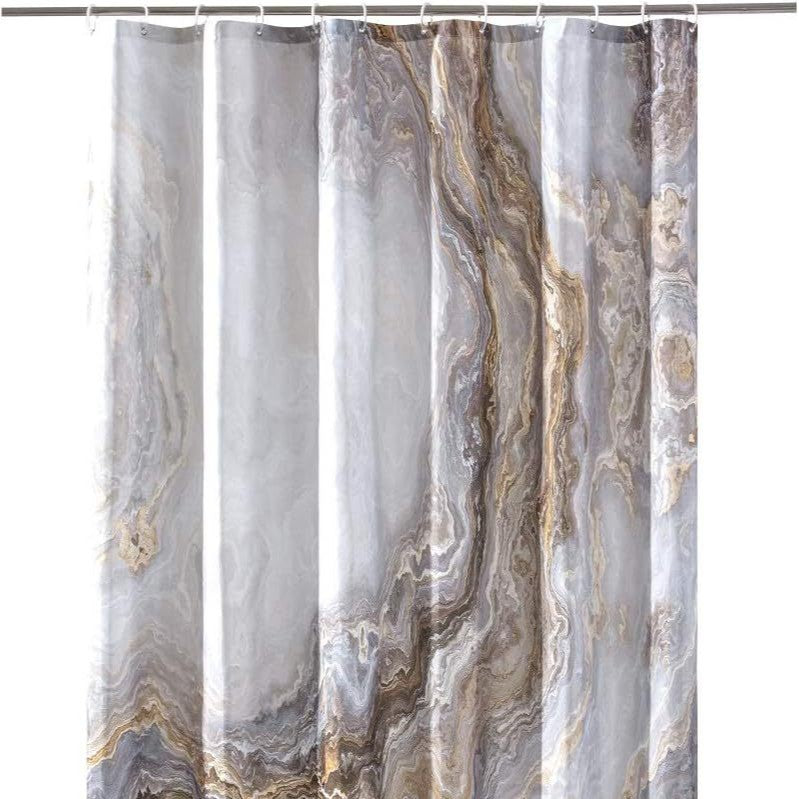 Artistic Marble Print Shower Curtain Bowlift