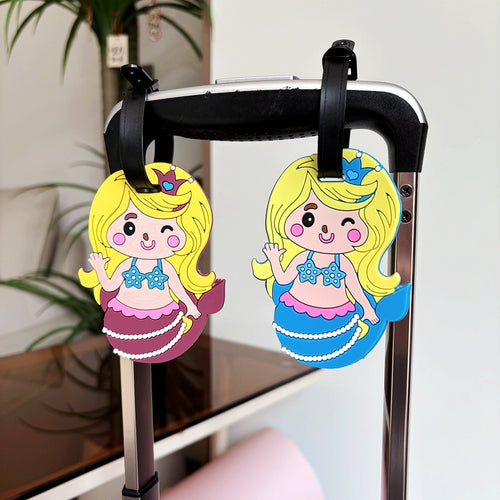 Mermaid-Themed Luggage Tag Bowlift