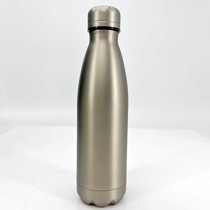 Women stylish stainless steel drinking bottle with anti-slip silicone sleeve Bowlift