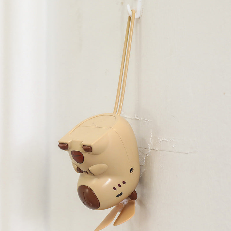Ladies Portable Mini Fan in Cute Animal Design Bowlift