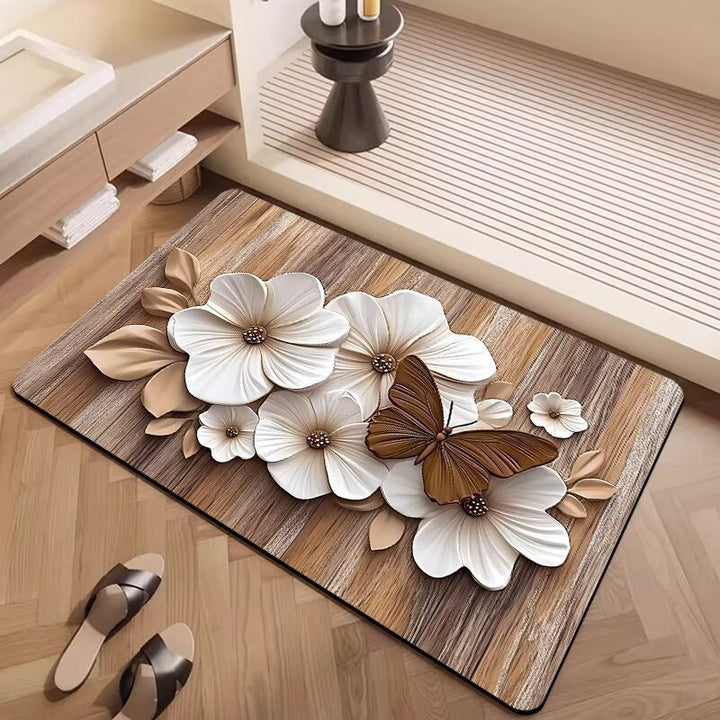 Decorative Floral Patterned Area Rug