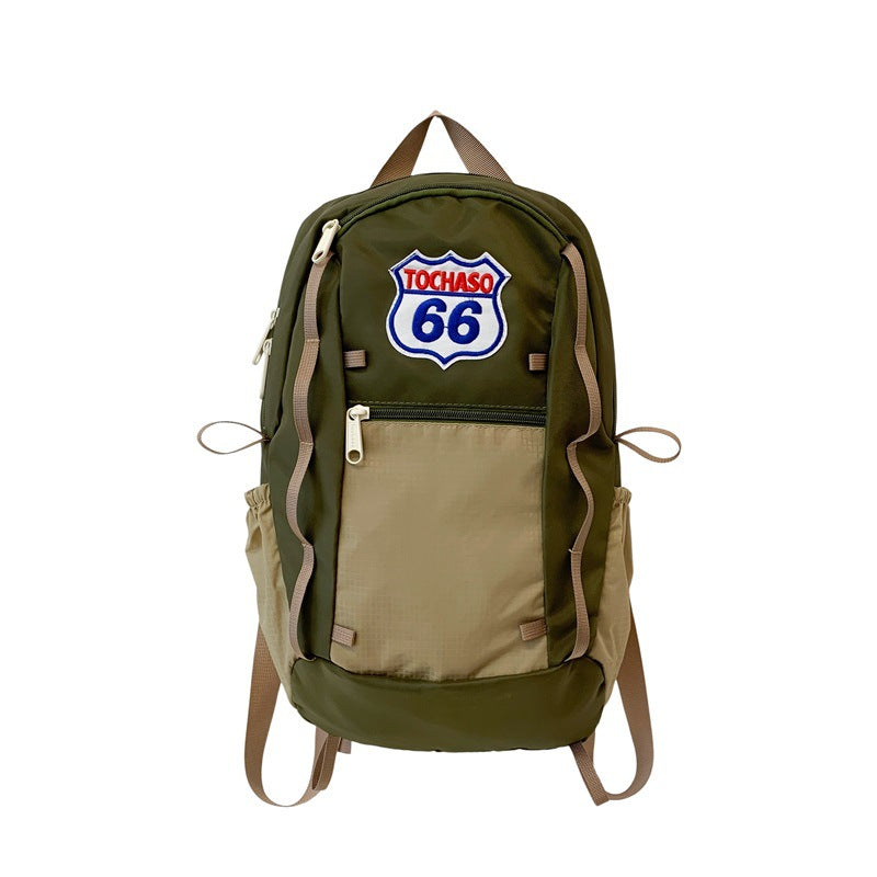 Colorful Patchwork Backpack Bowlift