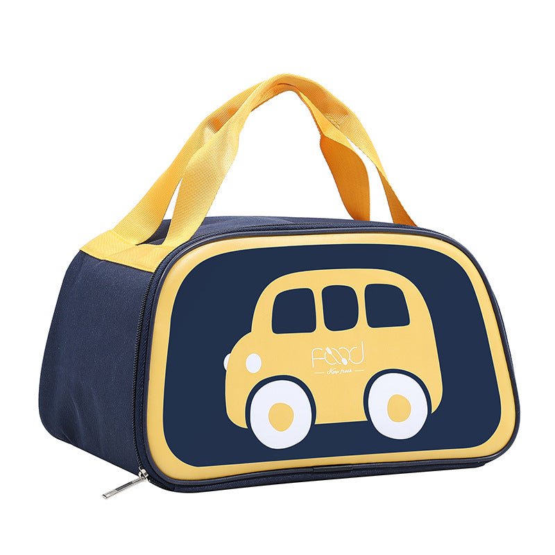 Insulated lunch bag with cheerful vehicle design Bowlift