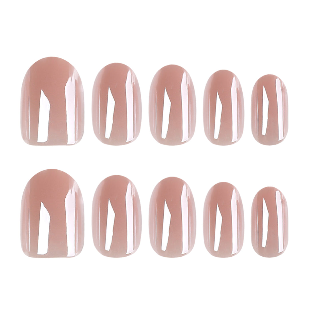 Artistic Gel Nails with Glossy Finish Bowlift