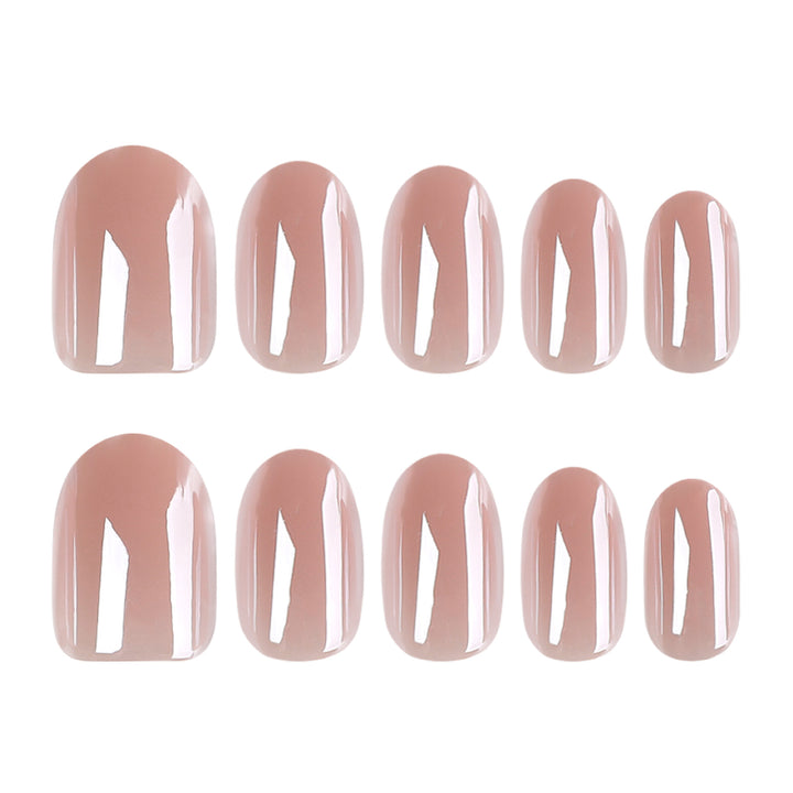 Artistic Gel Nails with Glossy Finish Bowlift
