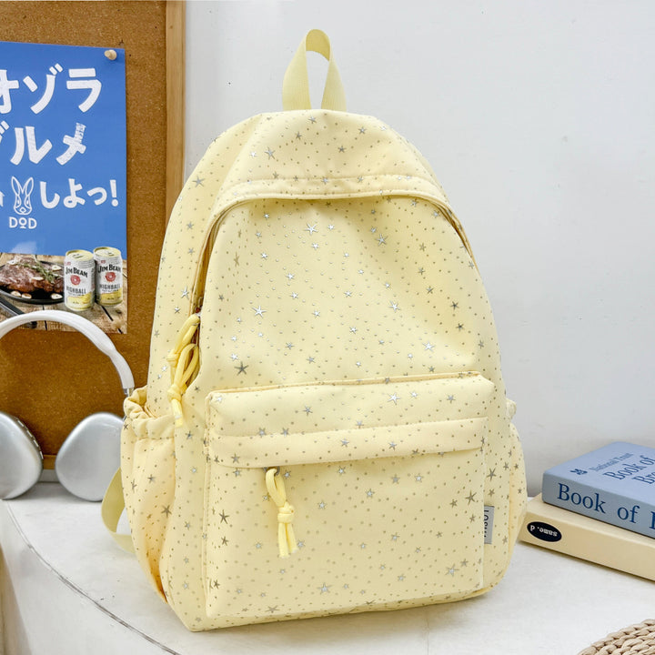 Starry-Patterned Functional Backpack