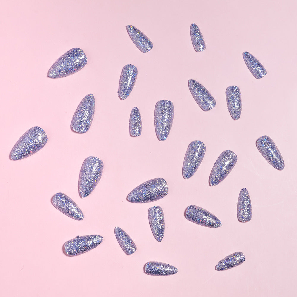 Glamorous Glittering Stiletto Nail Tips Bowlift