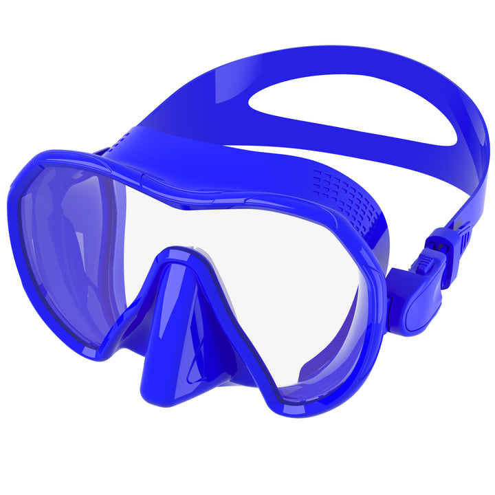 Diving mask with wide field of vision and innovative anti-fog technology Bowlift