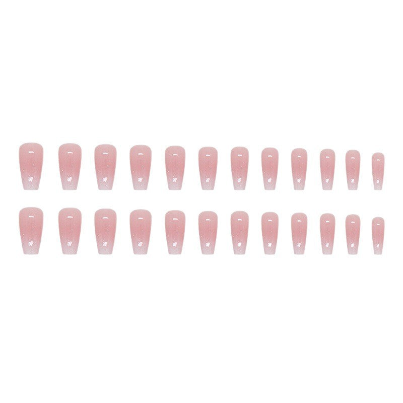 Artistic Press-On Nail Set with Celestial Design Bowlift