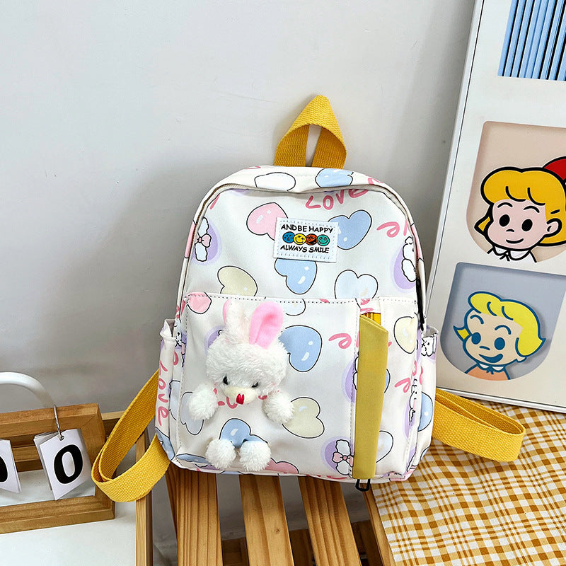 Cute Plush Bunny-Themed Mini Backpack Bowlift