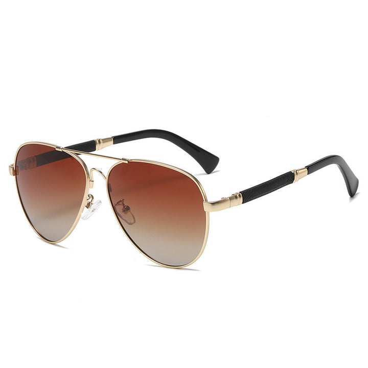 Women's aviator sunglasses with elegant metallic frame and UV protection Bowlift