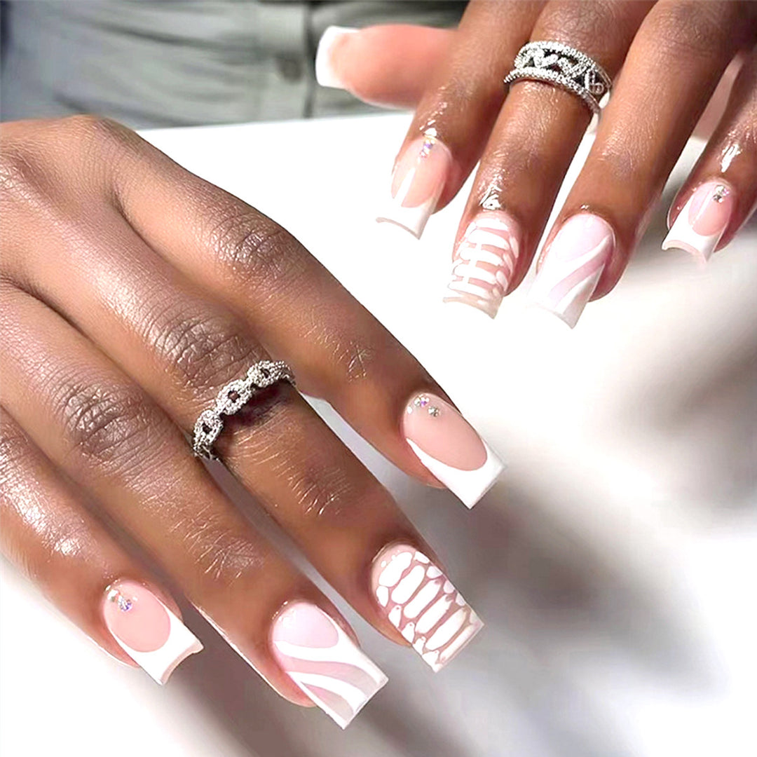 Artistic Press-On Nail Art Set Bowlift