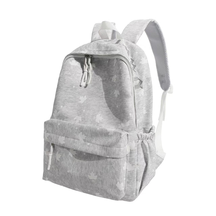 Stylish Leaf-Patterned Backpack Bowlift