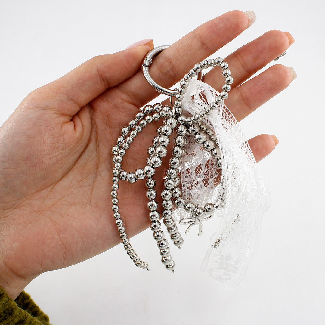 Lace and Bead Keychain Bowlift