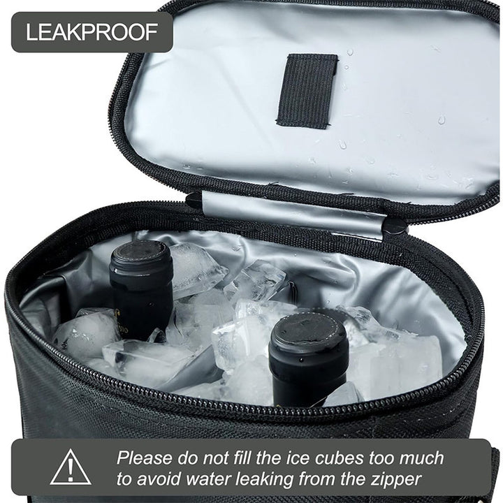 Insulated cooler bag with practical carrying handle and organizer compartments Bowlift