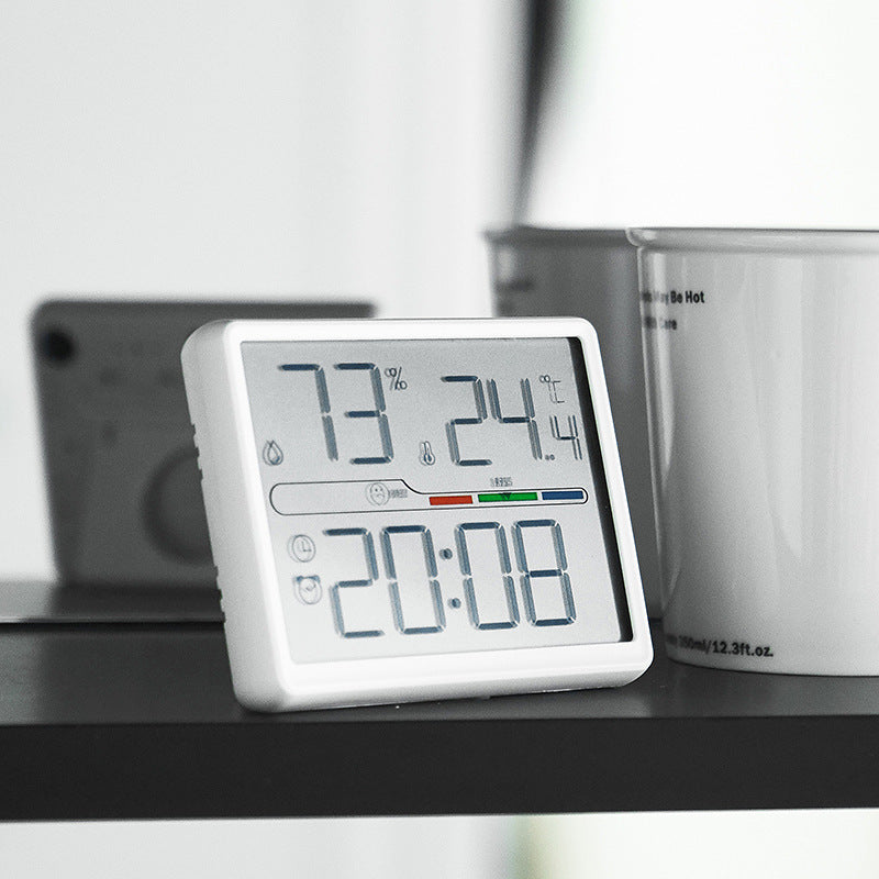 Digital Thermo-Hygrometer Alarm Clock Bowlift