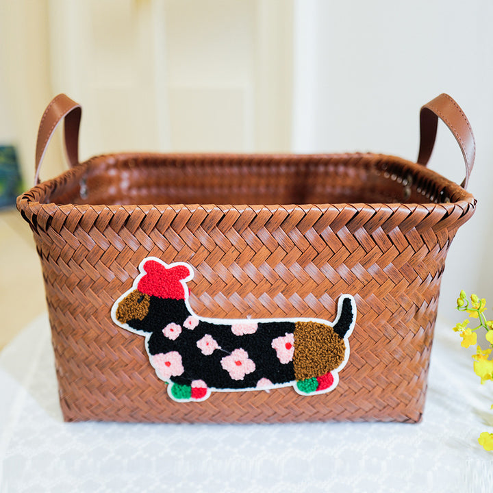 Playful storage basket with animal pattern Bowlift