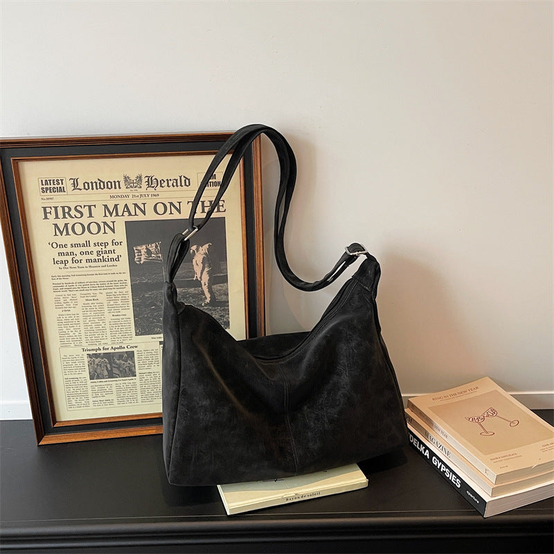 WoSoft Textured Faux Leather Hobo Bag Bowlift