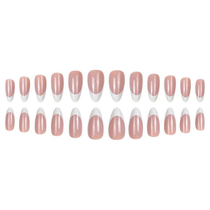 French Tip Stiletto Press-On Nails Bowlift