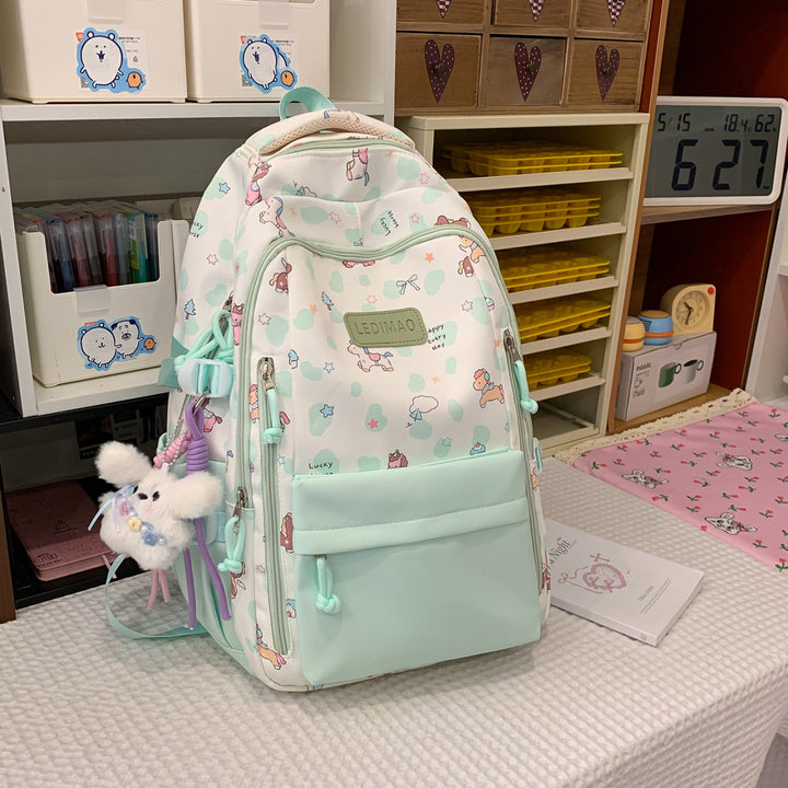 Whimsical Cartoon Print Backpack