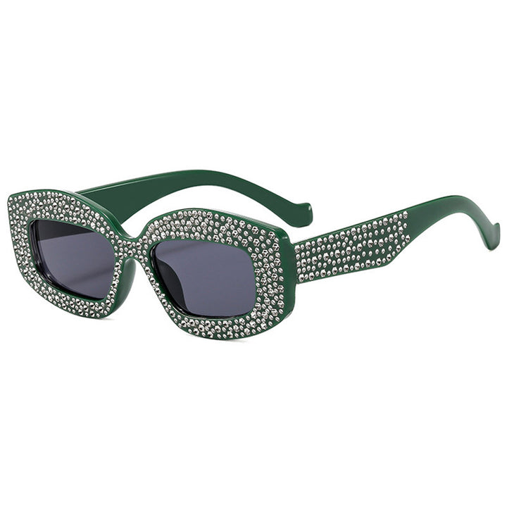 Women striking sunglasses with glamorous rhinestones Bowlift