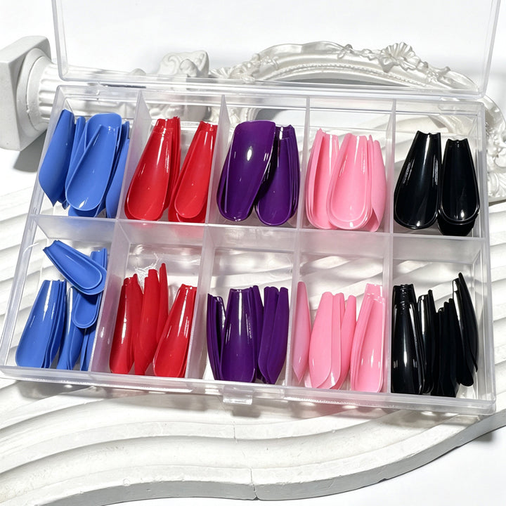 Gradient French Tip Press-On Nail Set Bowlift