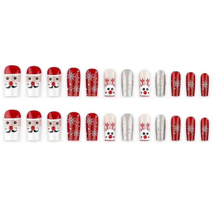 Creative nail art set with festive Christmas motifs Bowlift