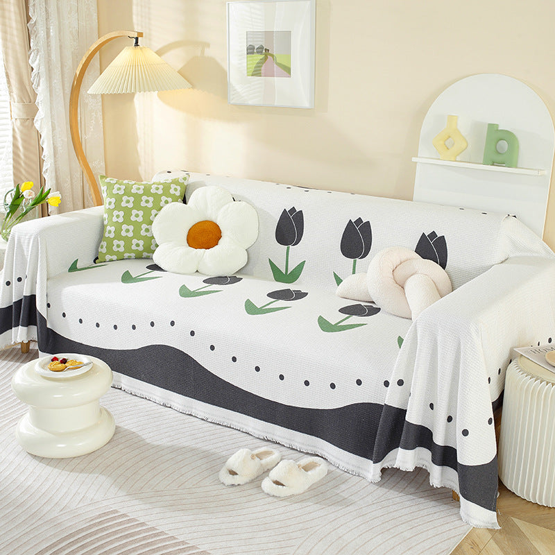 Premium Textured Sofa Throw Cover