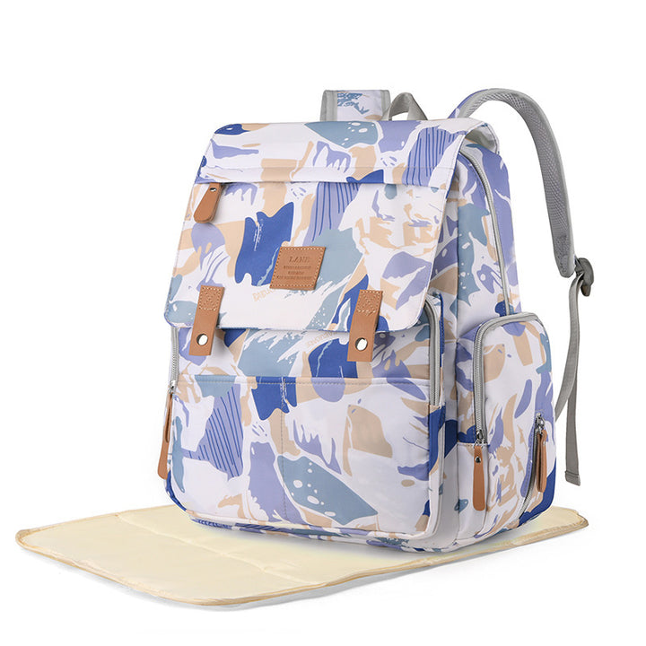 Versatile Floral Print Backpack Bowlift